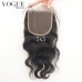 5x5 Body Wave Lace Closure,Brazilian Virgin Human Hair Pieces with Baby Hair